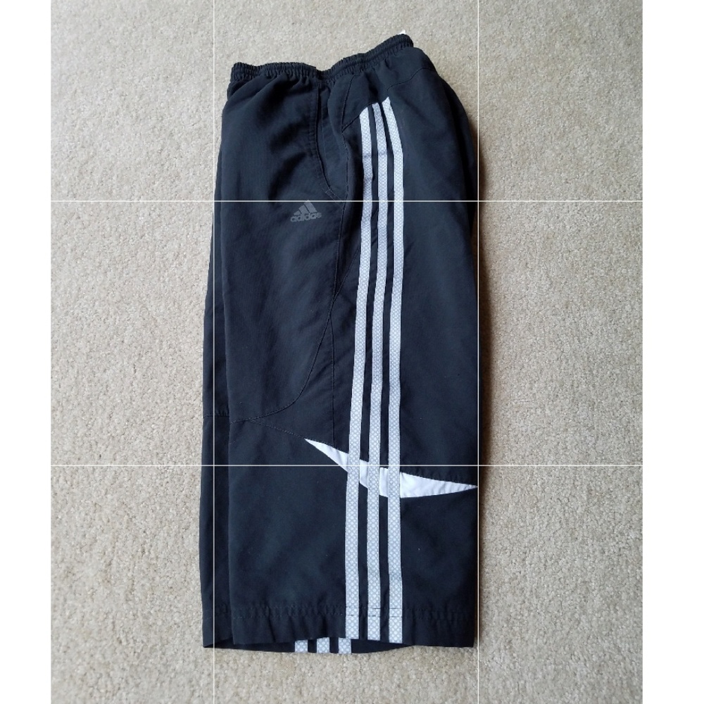 Boys Black Adidas Climalite Bermuda Shorts - Large